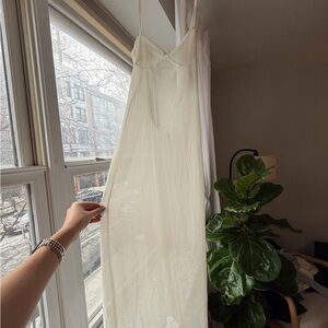 We Wore What white sheet coverup